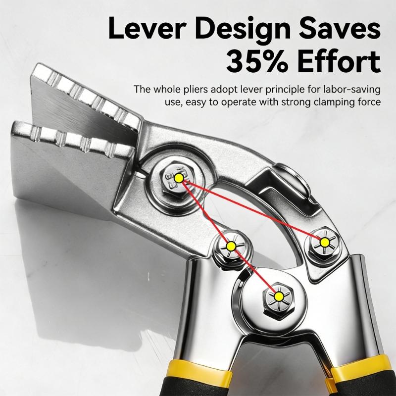 Heavy Duty Sheet Metal Hand Seamer Bender Crimping Tool For Electrical Work And Sheet Metal Bending In Tight Space