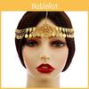 Alloy Headwear Boho With Water Drop Shape And Coin Tassels For Wear Festival