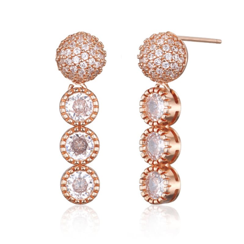 GEIGER Jewelry Серьги-гвоздики с шариками 14K GF GIGFEE012