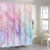 Renaiss 72x72 Inches Colorful Marble Shower Curtain Abstract Pink Purples Blue Fluid Ink Art Texture Lines Modern Luxury Fabric Shower Curtains for