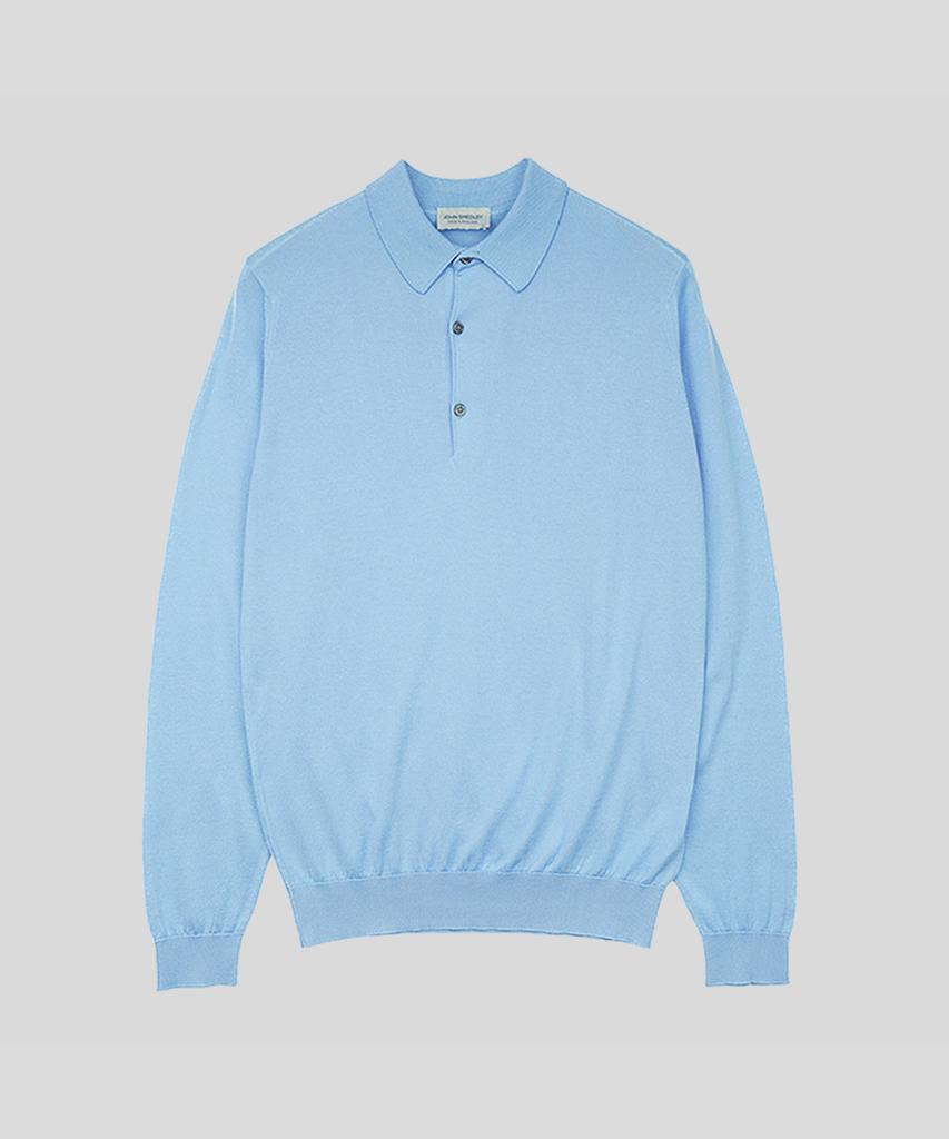Jonseumedeulli Bradwell Sea Island Cotton Long Sleeves Polo Shirt Heritage Three 10 Colors (C Type)