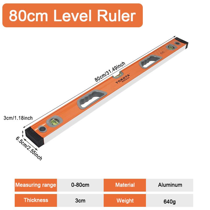 80 см алюминиевый уровень линейка Spirit с магнитным водяным пузырьковым уровнем горизонтальная линейка измерительное устройство уровень линейка
