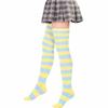 1Pair Cotton High Quanlity Cosplay Over Knee Overknee Women Stockings Thigh High Long Popular Striped Cute Sweet Girls Socks  Unique
