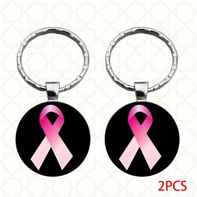 2 шт. Брелок с дизайном бантика из вишни и розовой ленты, прочный, для самостоятельной сборки, аксессуары для ключей автомобиля, креативный кулон, подарок для мужчин и женщин