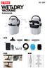 Wet and Dry Vacuum Cleaner 10L E-Value EVC-100P