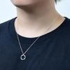 Поцелуй Серебряная Пара 40см x 50см SPD1428CZ-SPD1429 Ожерелье