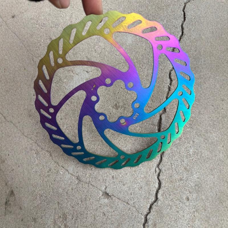 Disc Brake Rotor Set 160mm Oil Slick Hydraulic with Bolts for MT200 Durable Performance