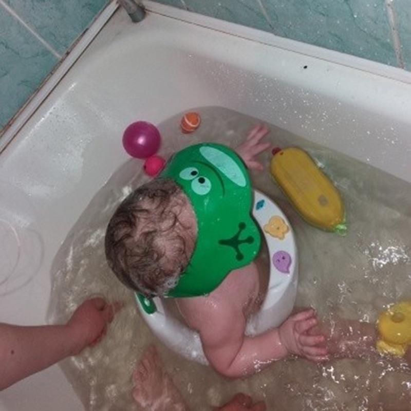 Дети моют волосы козырьком Шапочка для душа Шампунь для купания для детских шапок