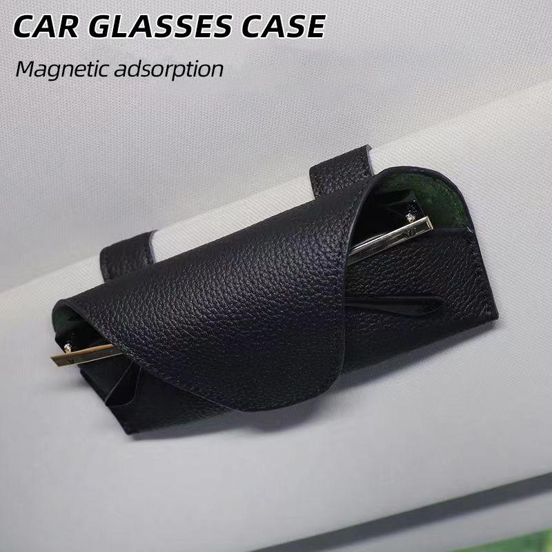 Car Glasses Storage For Universal Auto Sun Visor Sunglasses Storage Holders Card Ticket Storage Clip Holders Cases Accessories
