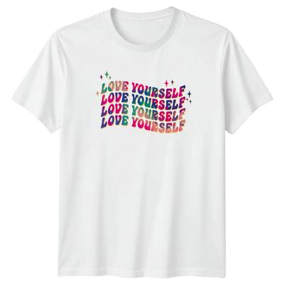 Love Yourself T-Shirt Positive Affirmation Motivational Birthday Gift