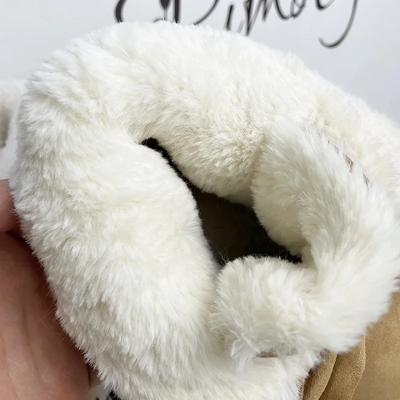 2025 Новые зимние меховые сапоги для снега Женские Роскошные Утепленные Плюшевые Хлопковые Ботинки Женские Ботильоны на Платформе Легкие Ботильоны Botas Mujer