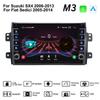 2 Din Android автомобильный радиоприемник мультимедийный видеоплеер для Suzuki SX4 2006-2013 для Fiat Sedici 2005-2014 с кнопкой Carplay WiFi 2 + 32 ГБ