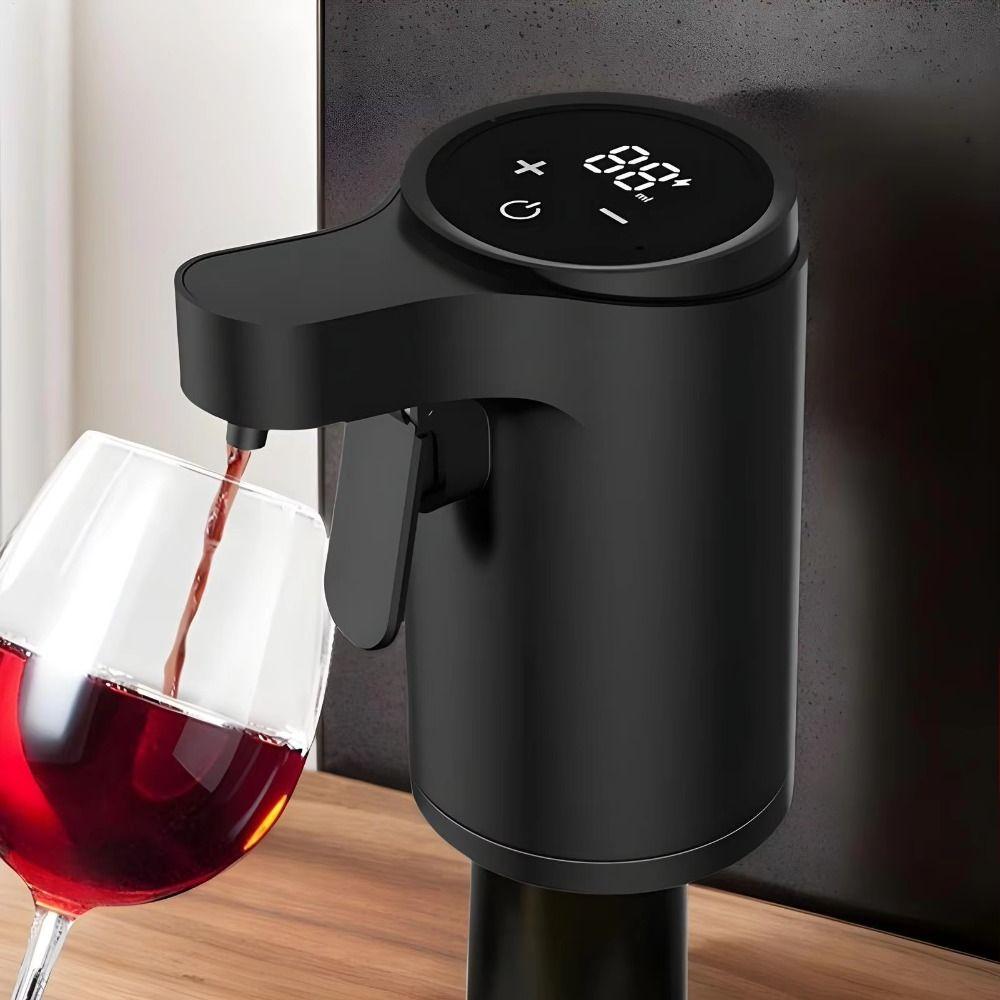 Adjustable Flow Electric Liquor Pump Built-in Rechargeable Battery Beverage Pourer Party Scene