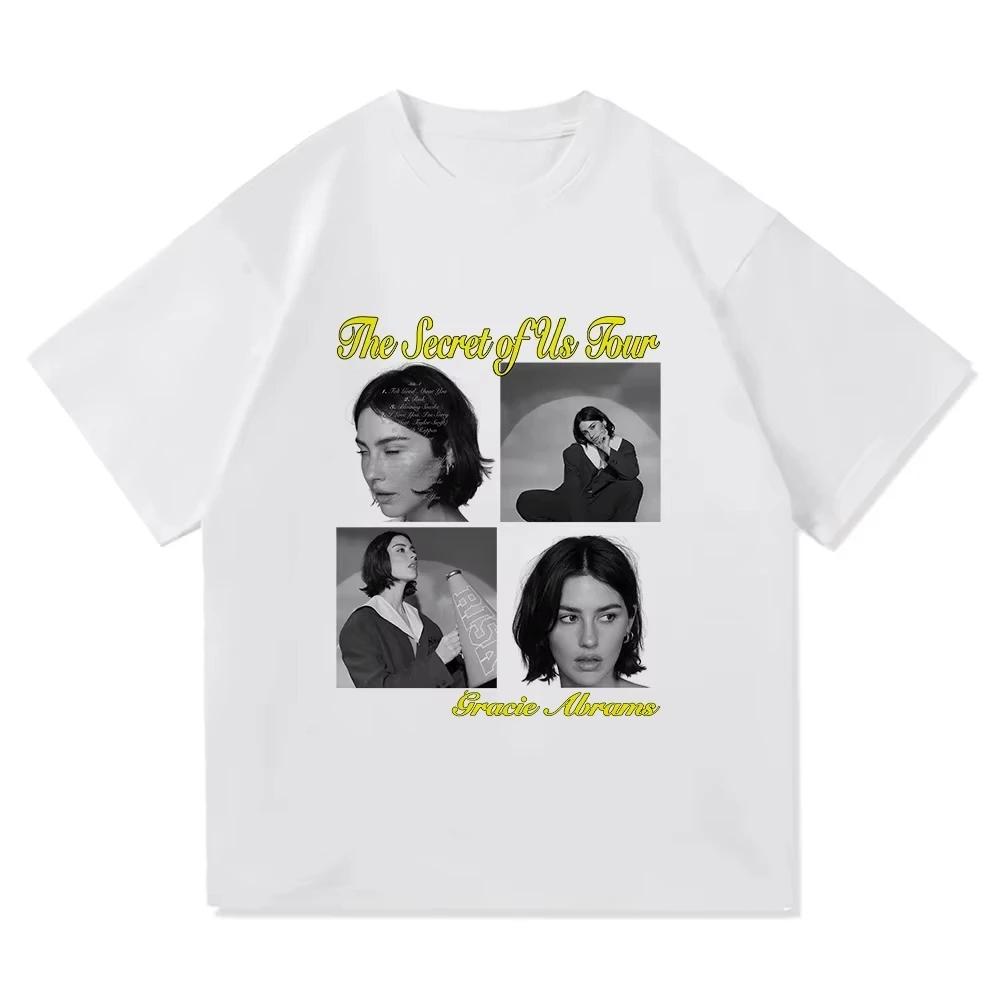 Gracie Abrams Risk The Secret of Us The Eras Tour T Shirt UnisexWomen Aesthetic Retro TShirt Unisex New Album Tees Shirts
