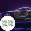 20 шт., светоотражающая наклейка на ступицу колеса автомобиля, самоклеящаяся, универсальная, цвета радуги, предупреждение о безопасности ночного вождения, наклейка, полоса, лента, автомобильные аксессуары