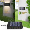 12/10/8/6/4/2 LED Solar Wall Lamp Outdoor Waterproof Up and Down Luminous Lighting for Garden Fence Decoration Sunlight Light