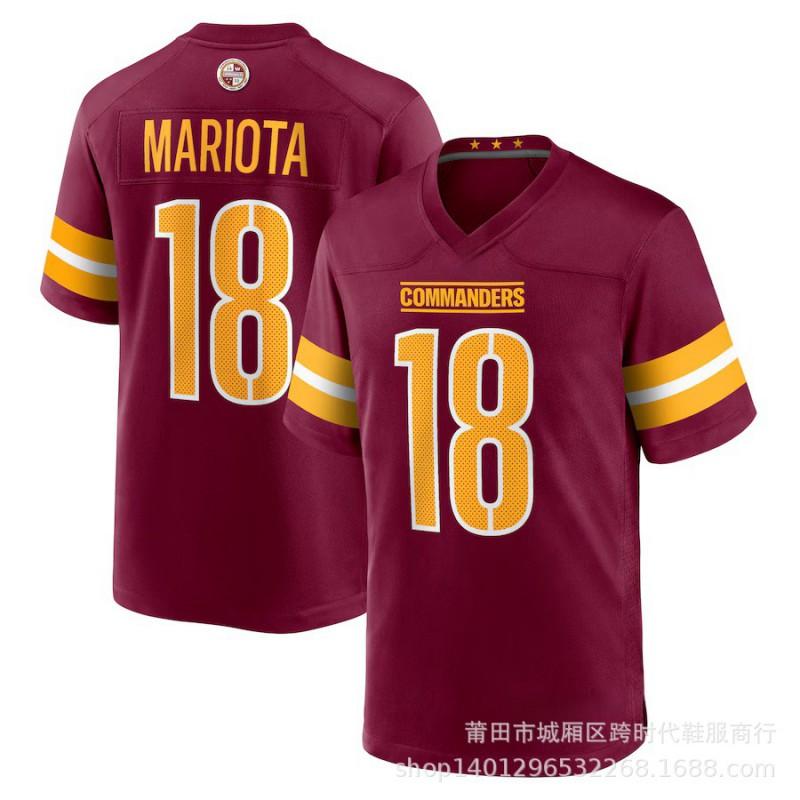 NFL Commander Daniels Embroidered Jersey Men Women Kids Sports Team Uniform
