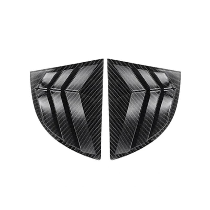 For Honda Civic Senda 8th 2006 2007 2008 2009 2010 Rear Side Window Blinds Trim Cover Louver Stickers Frame ABS Carbon Fiber