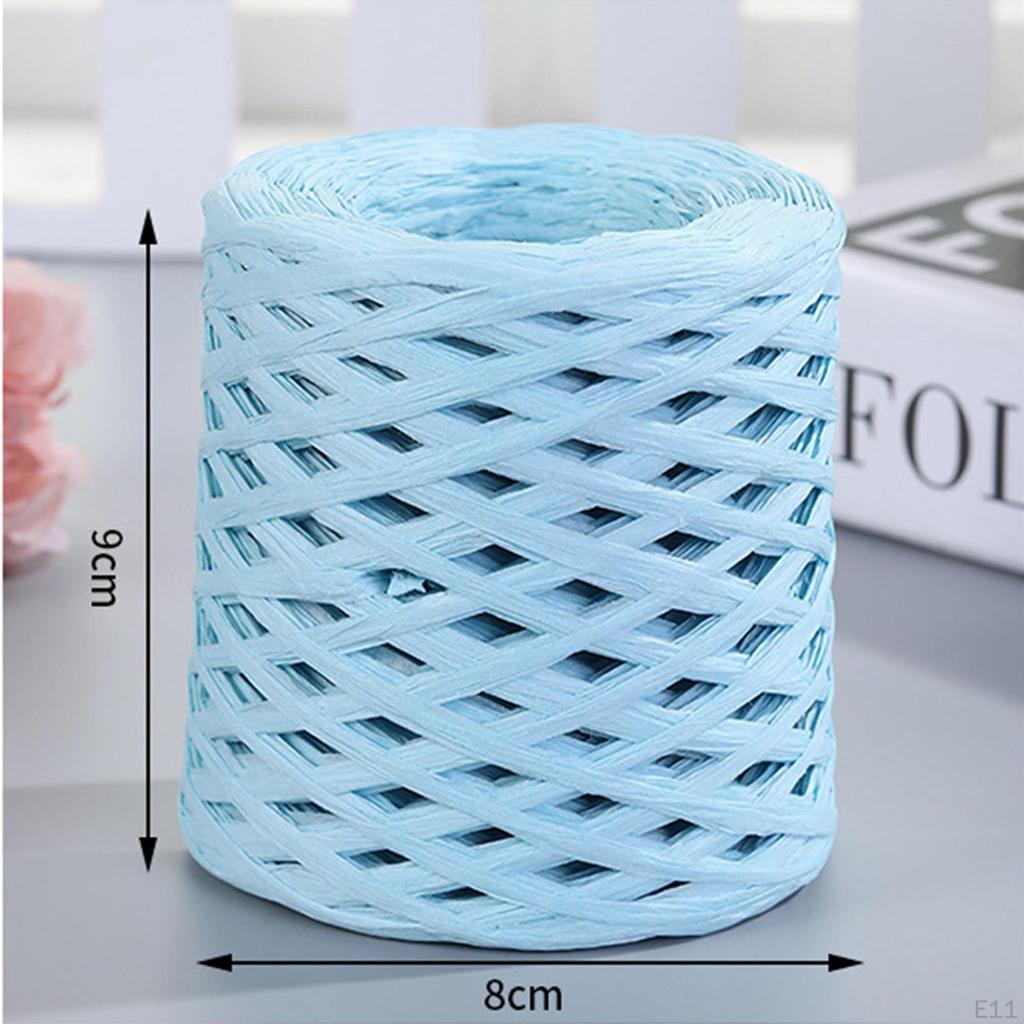 200 м/рулон, бумажная лента из рафии, декор, пригодная для вторичной переработки, прочная для плетения подарочной упаковки на День Святого Валентина