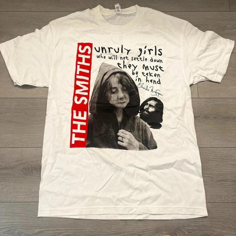 The Smiths Рок-группа Ретро Футболка с коротким рукавом Белая Классический стиль S-5XL Унисекс Футболка