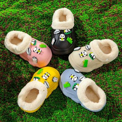 Хлопковые тапочки для девочек, милые тапочки с героями мультфильмов, осень и зима