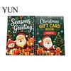 Creative Holiday Souvenir Book Christmas Gift Card Book, 7" x 5" Spiral Bound Merry DIY Personalized Greeting Booklet, Album, for Xmas Party Supplies