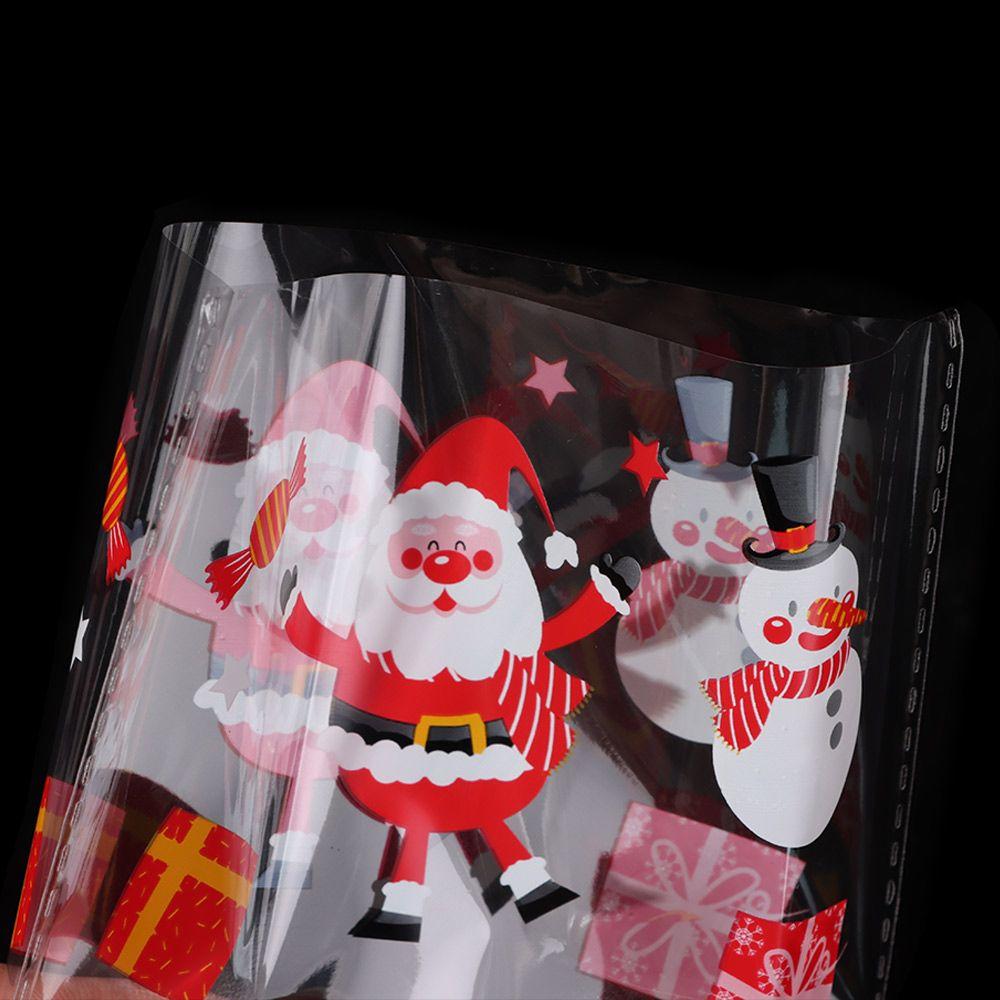 Дед Мороз Пряничный Рождественские Подарочные Пакеты Конфеты Целлофановый Пакет Упаковка для Печенья Выпечка Упаковка