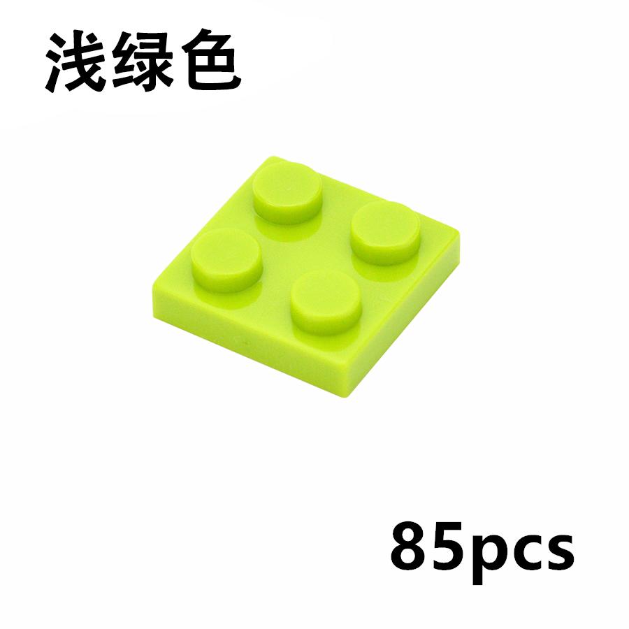 85 шт. Модули для сборки Moc, Тонкие пластины-фигурки, Кирпичики 2x2 точки, Образовательный инструмент, Творческая игра, Спецификация размера, Совместимо с, Включая 3022 Classic