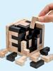 3D Деревянные Пазлы IQ Игрушка 54 шт. L/ 54 шт. Куб в форме TH Развивающие Игрушки для Любителей Пазлов, Интеллектуальная Игра