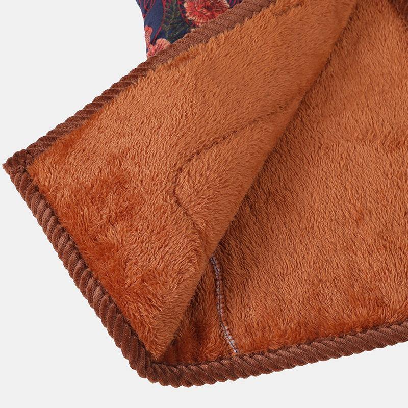 Autumn and Winter Velvet Thickened Vest Thermal Vest Women's Clothing Old Lady Vest Jacket Vest