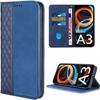 Case for Xiaomi Redmi A3 - Navy Blue - Leather Effect Case - Card Slots - Adjustable Stand