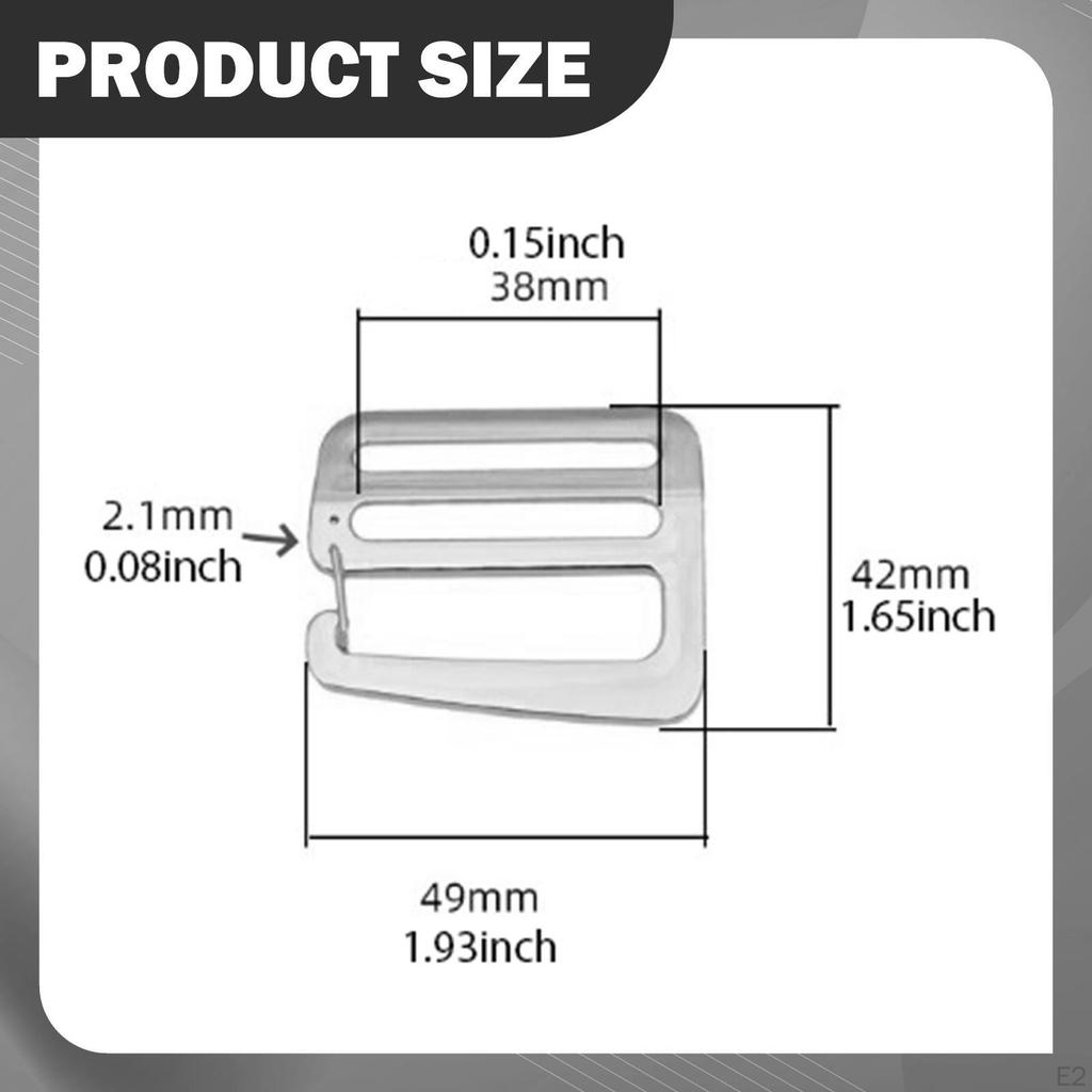 4Pcs G Hook Webbing Connecting Buckles Wave Adjustable Clips for 1.5inch Waist Belt