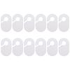 12 шт. белые пластиковые разделители размеров одежды кольца для маркировки одежды размерные бирки стойка