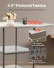 47 in Round Dining Table Wood Kitchen Table for 2-4 Person (Only Table)