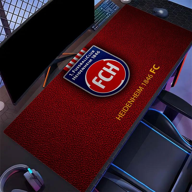 FC Heidenheim Mouse Pad, Large Gaming Desk Mat, Non-slip XXL Mousepad for Laptop & Tablet, Mini PC Playmat with Stitched Edges