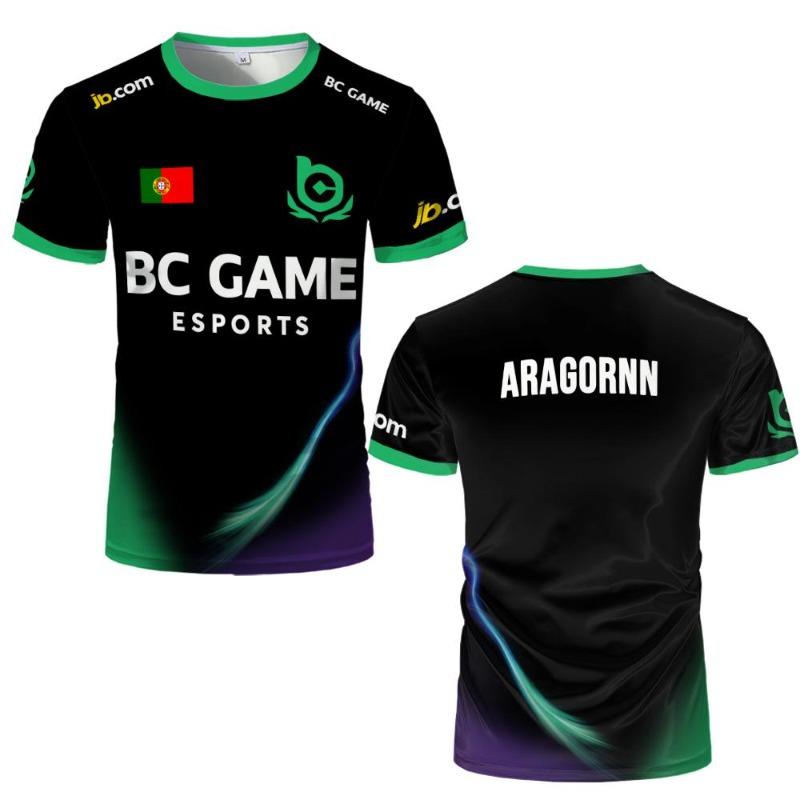 Новая игровая форма CS2 BC.Game для киберспорта S1mple Игрок Pro League Тренировочная форма Унисекс Индивидуальная настройка ID Дышащая Фанатская футболка для киберспорта