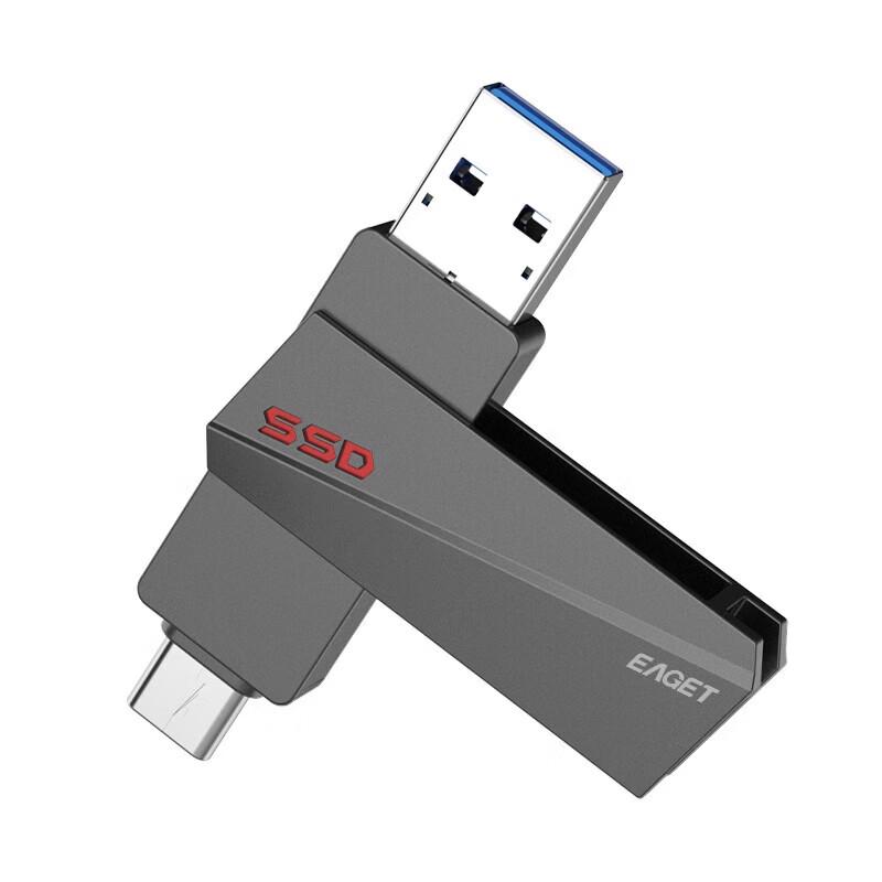 EAGET SU20 USB 3.2 и Type-C ДвухИнтерфейсный Металлический Флеш-Накопитель