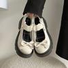 Туфли женские Платформа платье новые ретро Рим Мэри Джейн Весна элегантные японский стиль PU кожа бант женские одинарные туфли