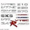 Car Modified Letters 2.4 210 220 370 GK5 VTEC I-VTEC Turbo VTI VTI-S AWD Modified Metal Body Stickers Car Trunk Badge Stickers