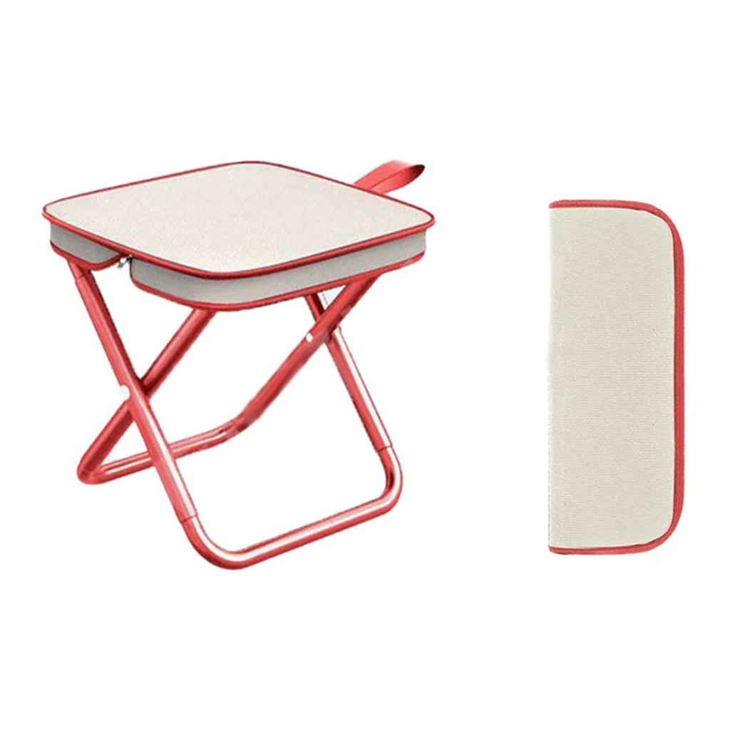 Portable Folding Stool for Outdoor Camping Fishing Train Trip with Lightweight Aluminum Alloy Frame