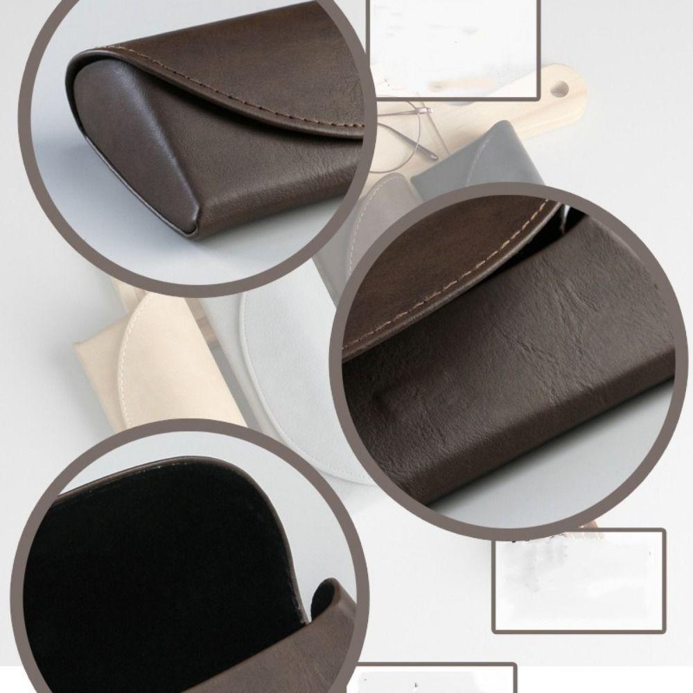 Пылезащитный Кожаный Простой Чехол для Очков Защитные Сумки Чехлы для Солнцезащитных Очков Очков