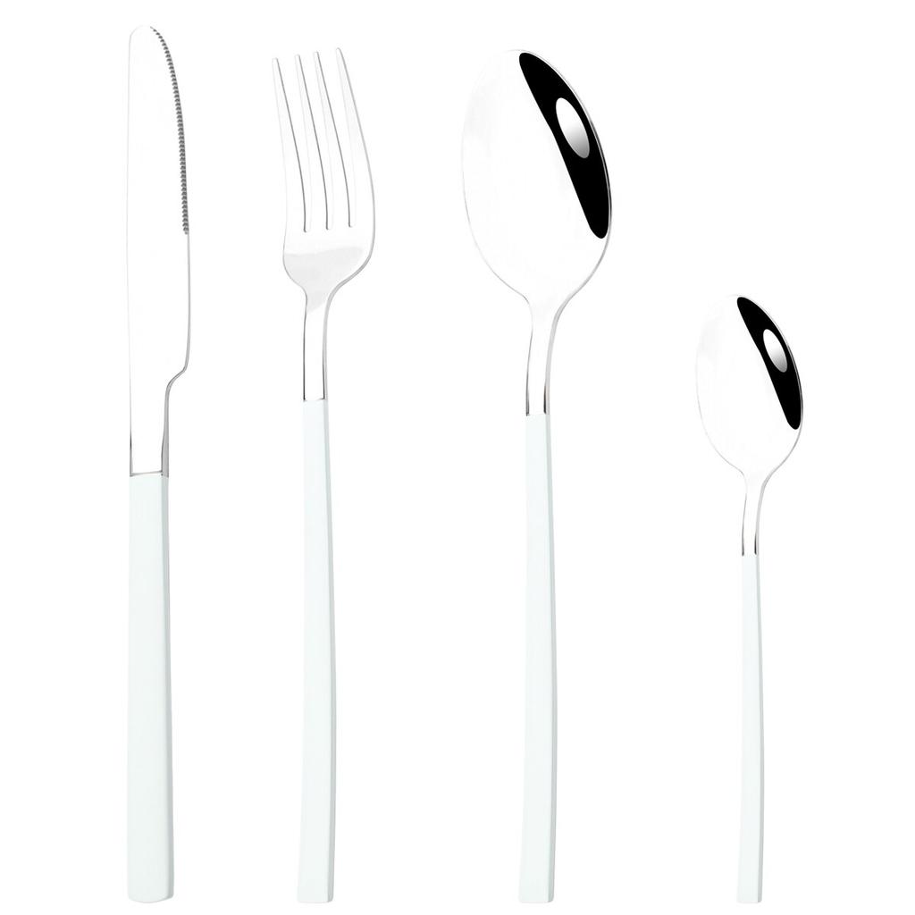 4Pcs Black Gold Cutlery Set Knives Fork Spoon Dinner Tableware Stainless Steel Dinnerware Party Kitchen Flatware Silverware Set