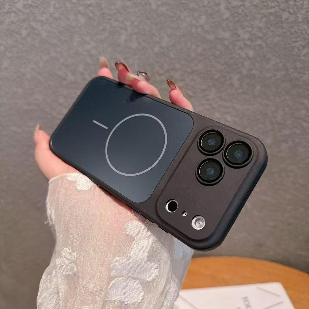 Трансформируемый Магнитный Кольцо Тонкий Чехол для Телефона для Apple 17ProMax, 16/15/14/13/12 - Ощущение Кожи, Стиль Наклейки Cross-Border