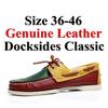 Мужские и женские туфли-лодочки из натуральной кожи, классические туфли-лодочки Chaussure Nautique Homme Femme De Docksides Plus, большие размеры, брендовые туфли на плоской подошве X076