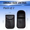 2 Pcs Faraday Bag For Car Keys, RFID Signal Blocking Pouch, Anti-Theft Key Fob Protector, Cell Phone Signal Blocker Case, Car Key Fob Cage (Small)