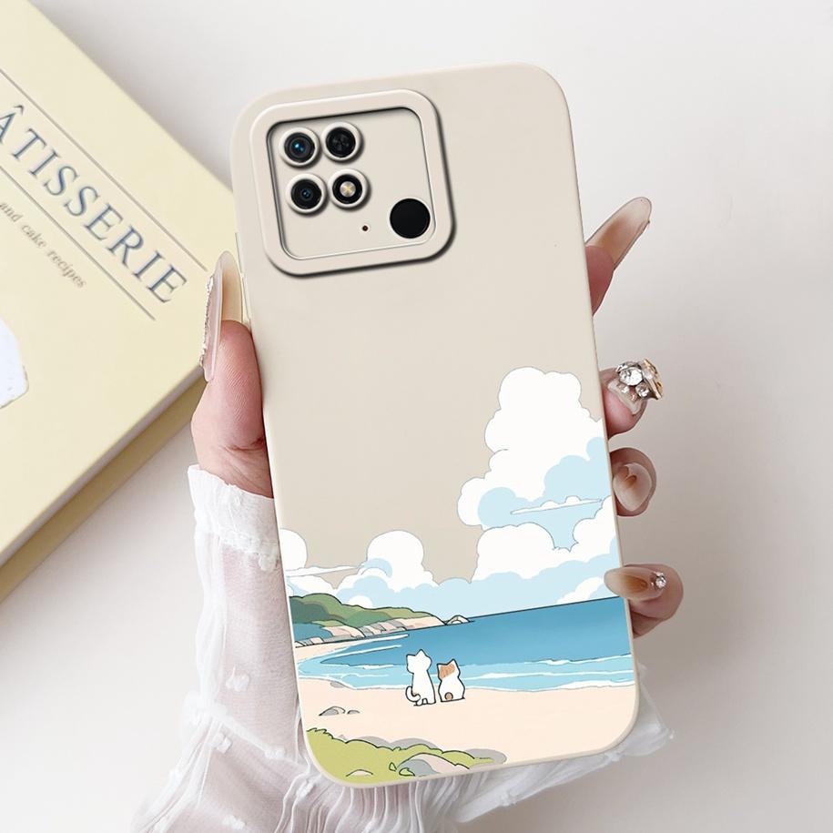 For Xiaomi Redmi 10C Case Popular Flower Camera Protection Funda Soft Silicone Phone Case For Redmi 10 Power Cover Redmi10C Capa