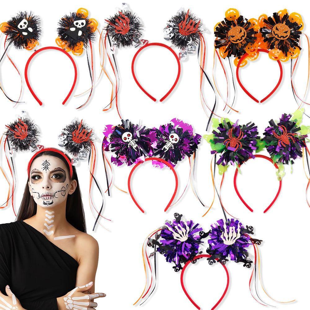 Pumpkin Halloween Hairbands Skull Bat Skeleton Headband Funny Halloween Hair Hoop Festival Party