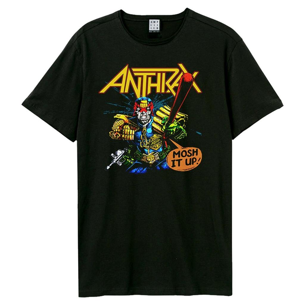 Amplified Anthrax I Am The Law Tshirt Black New Fan