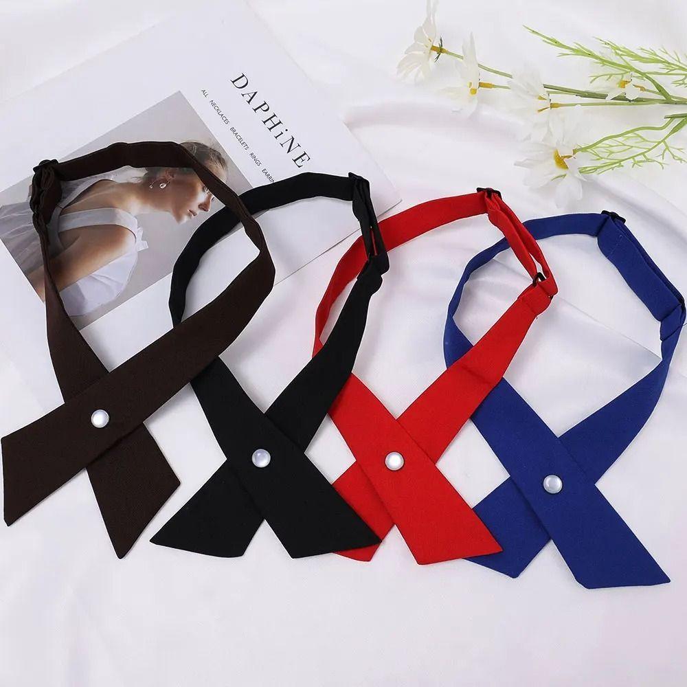 High Quality Removable Cross Bowtie Polyester JK Uniform Decor Shirt Tie Apparel Accessories Cross Bow Ties
