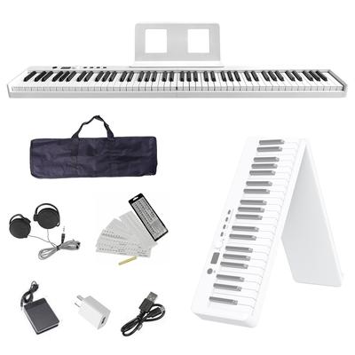 NikoMaku Electronic 88 Складная клавиатура того же размера, что и простая в использовании программная клавиатура MIDI Включает наушники на 12 месяцев гарантии Фортепиано, клавиши, SWAN-X,